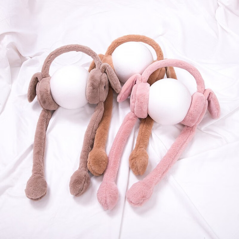 护耳朵女生神器冬天兔子耳朵会动耳罩保暖耳包2020年冬季护耳朵神器