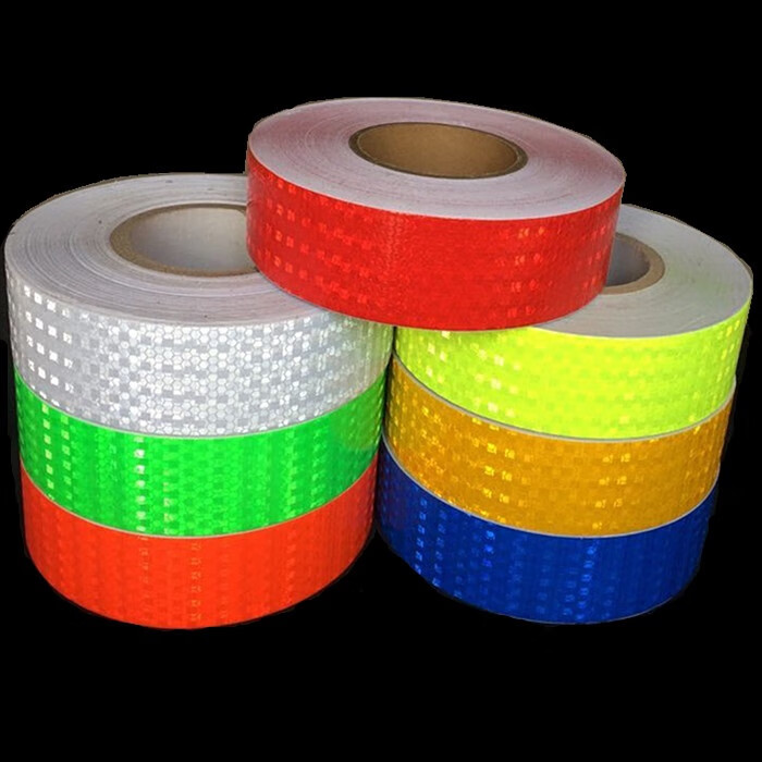 摩托自行车反光贴条汽车货车装饰反光贴纸车库护栏防撞警示反光膜 2.