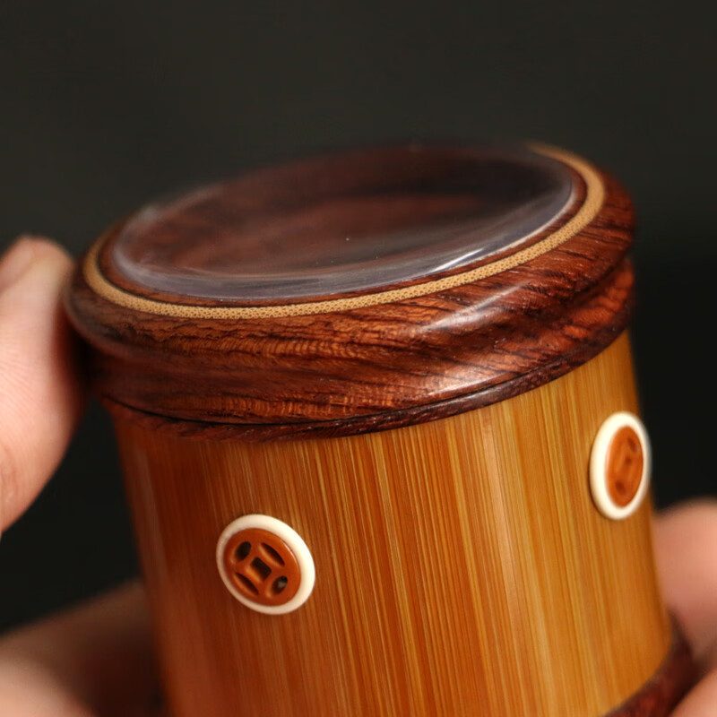 精品纯手工制作老玉竹万体鸣虫罐子竹制蛐蛐蝈蝈罐黄蛉金钟罐