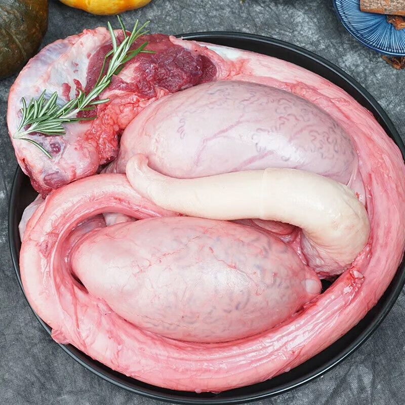 新鲜黄牛鞭牛宝冷冻现杀牛蛋滋补1斤整套鲜冻牛宝牛睾丸1斤1鞭1蛋