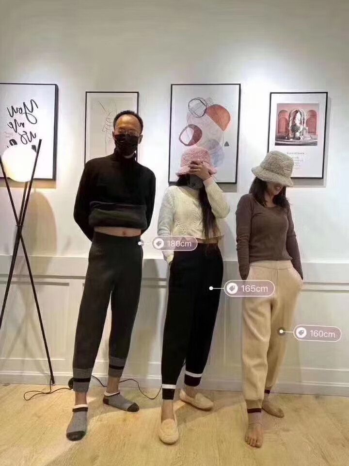 88760-【送运费险】烟管裤九分铅笔裤羊绒女奶奶秋冬打底外穿显瘦束脚裤 UGG黑色 均码(80-145斤均可)-详情图