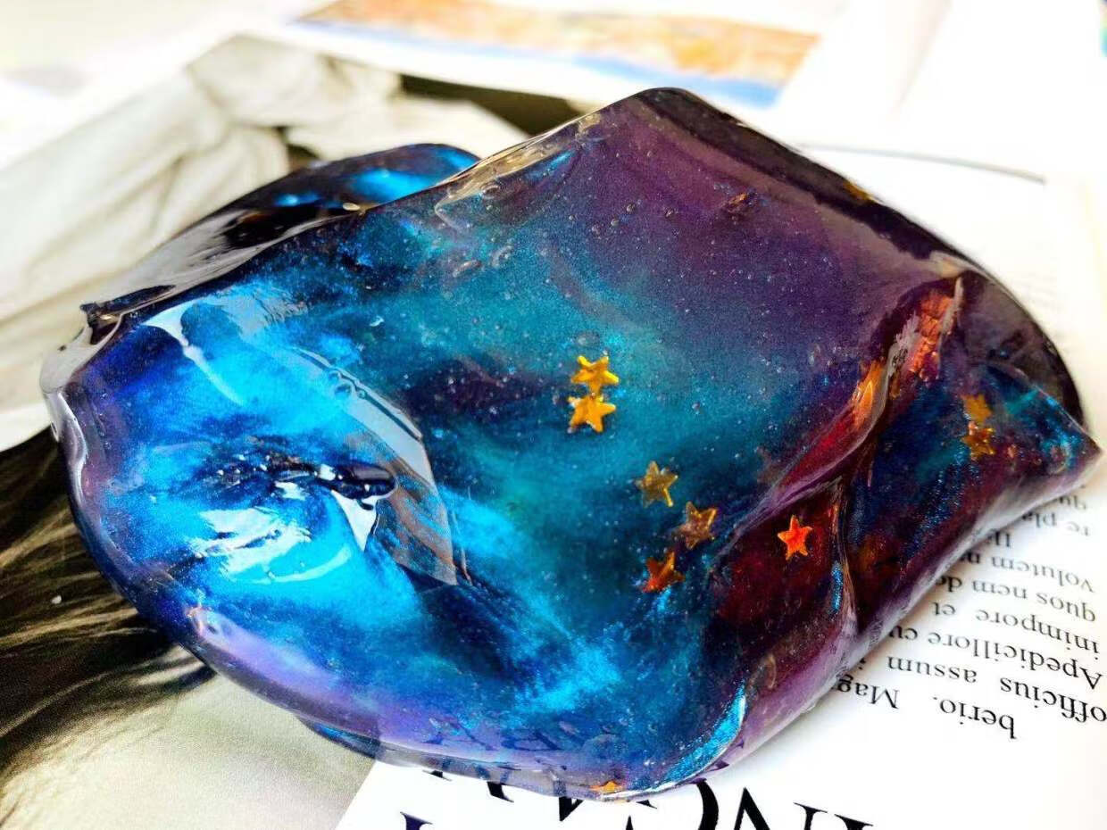 星空起泡胶透明液态玻璃安全礼物少女全套装 星辰大海起泡胶200ml