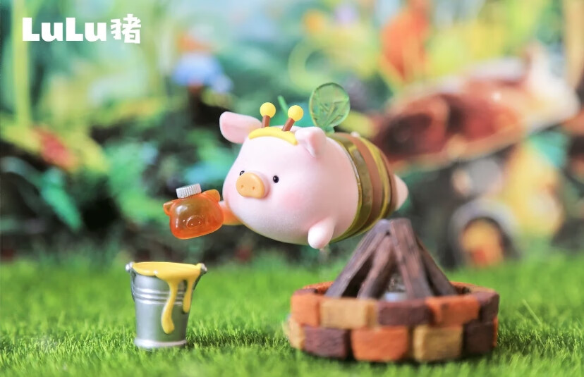lulu猪农场盲盒现货罐头lulu猪农场系列盲盒可爱少女心公仔车载摆件潮