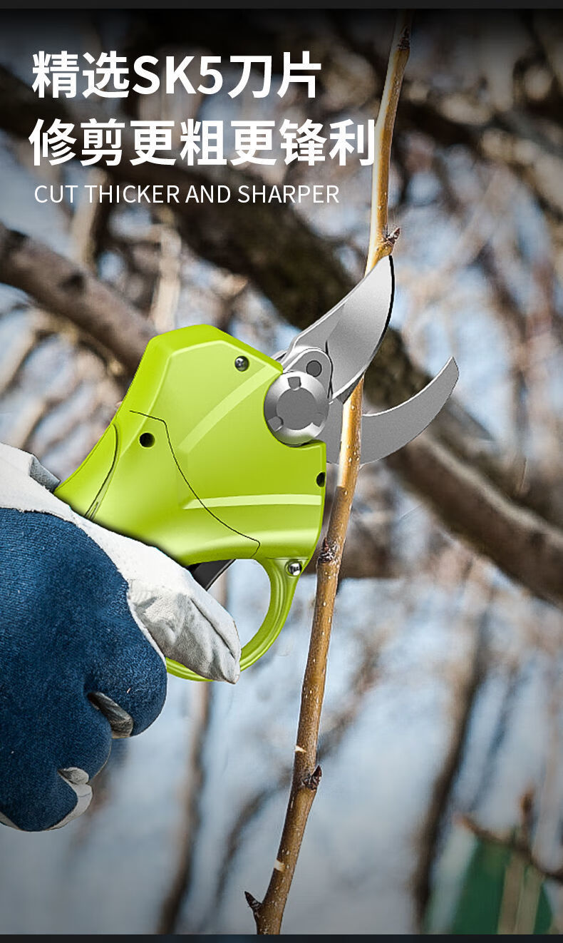 德国电动剪刀充电式修枝剪园林强力多功能锂电剪树枝电剪子30公分裸机