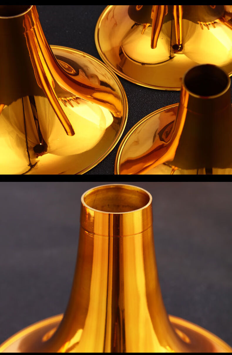 加厚黄铜唢呐碗黄铜镀金唢呐碗唢呐喇叭口碗口民间唢呐碗口黄铜材质