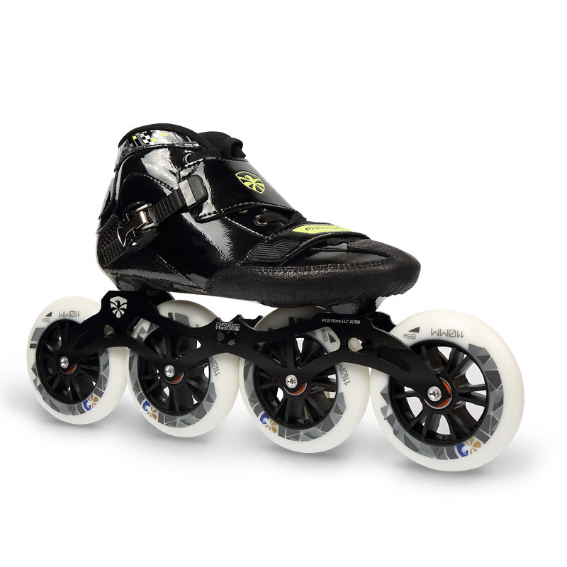 鞋phantom儿童速度轮滑鞋速滑鞋 男 女溜冰鞋 绿色轴承高配(twincam-9