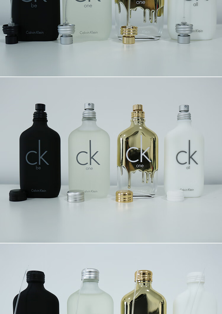 ckbeone中性男士女士清新自然淡香水ckbe古龙100mlckone白瓶礼盒装