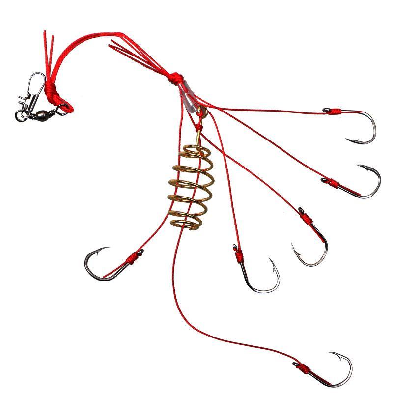 e套装爆炸钩伊势尼串钩防挂底翻版钩抛竿海竿钩渔具钓鱼用品音然一盒4