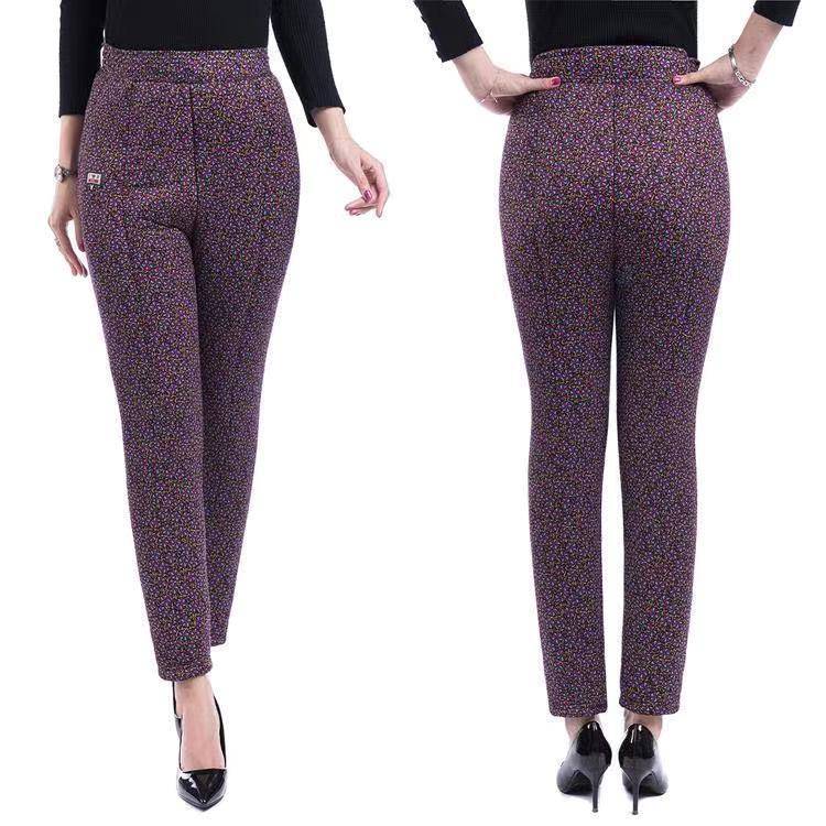 老太太薄棉裤女加绒裤子可外穿保暖裤中老年棉裤女内里女士棉裤加绒