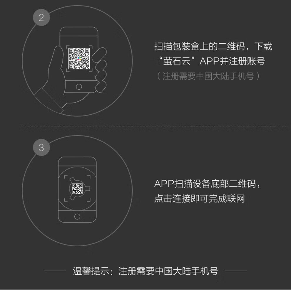 萤石 智能无线wifi家用监控摄像头 手机远程网络高清云台监控器设备