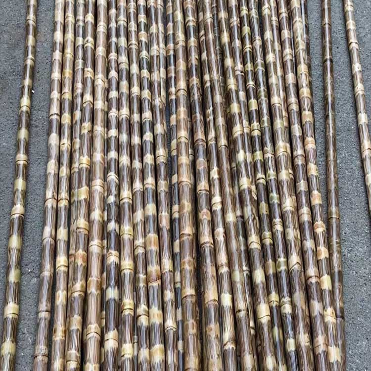 纯手工打磨实心竹金丝龙血竹炮台教鞭跳舞拐杖竹棍密节棕竹实心竹定制