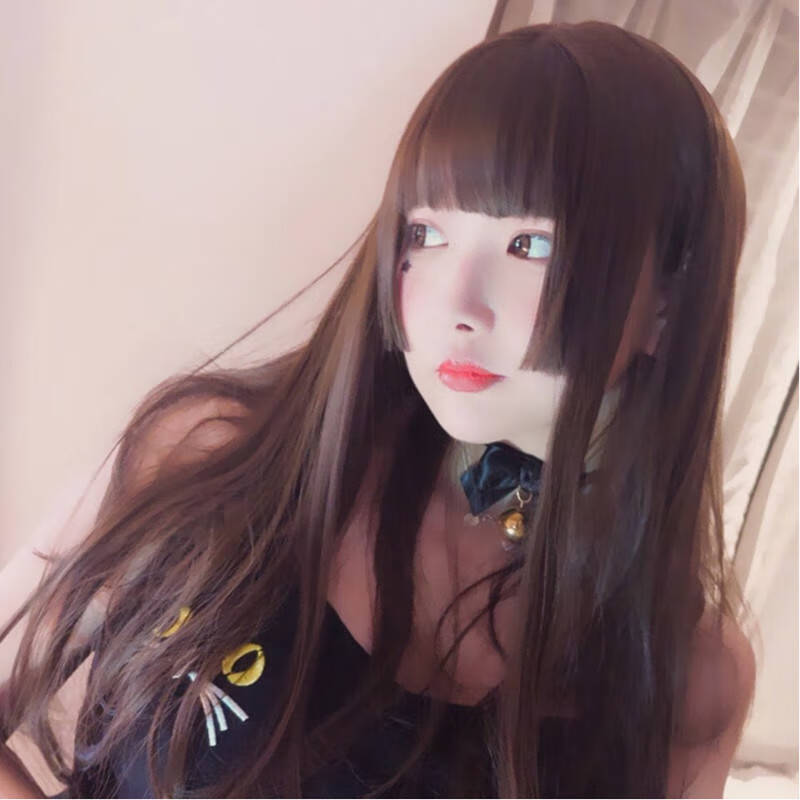 片希男女通用假发黑长直发cos姬发式长卷伪娘变装万用动漫cosplay假毛