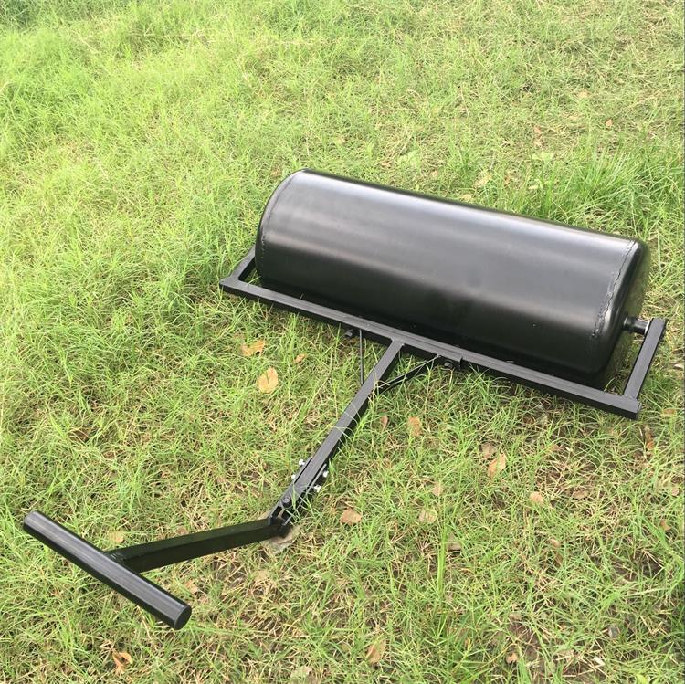 草坪压实机滚压草坪滚筒压路机碾压草皮滚压桶花园滚筒手扶压平机黑色
