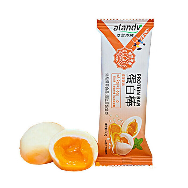 艾兰得威 12支 alandv艾兰得威蛋白棒巧克力/咸蛋黄/凤梨口味健身增肌