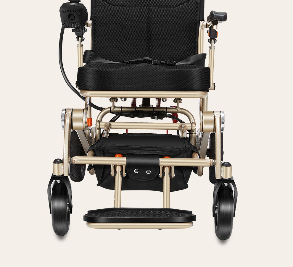 日本aiswc电动轮椅车老年人22kg一键可折叠便携轻便可上飞机全自动