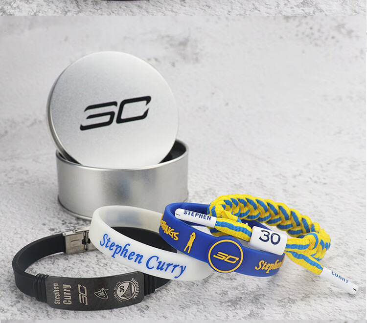 球星推荐nba篮球库里手环30号珍藏版限量勇士运动硅胶腕带夜光周边