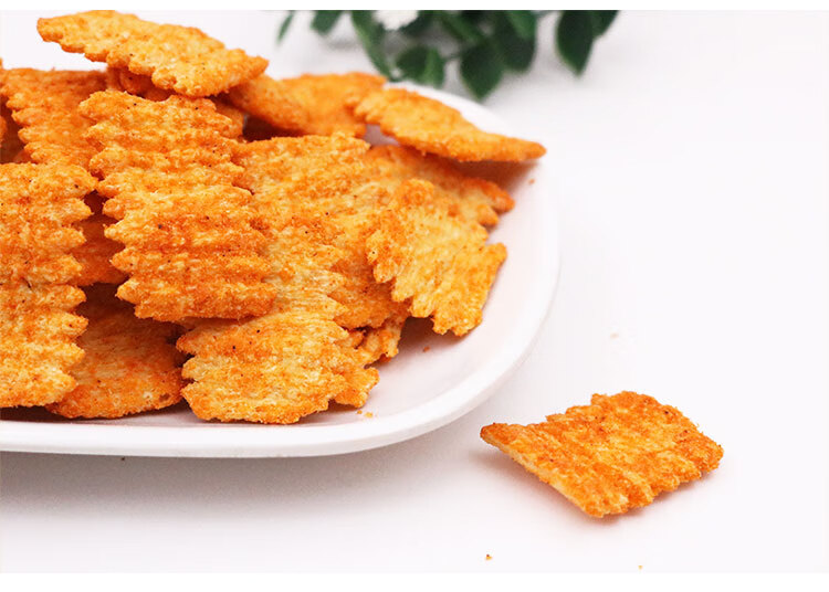 狗牙儿津味锅巴260g香辣番茄烧烤味90后怀旧办公室休闲膨化零食品津味