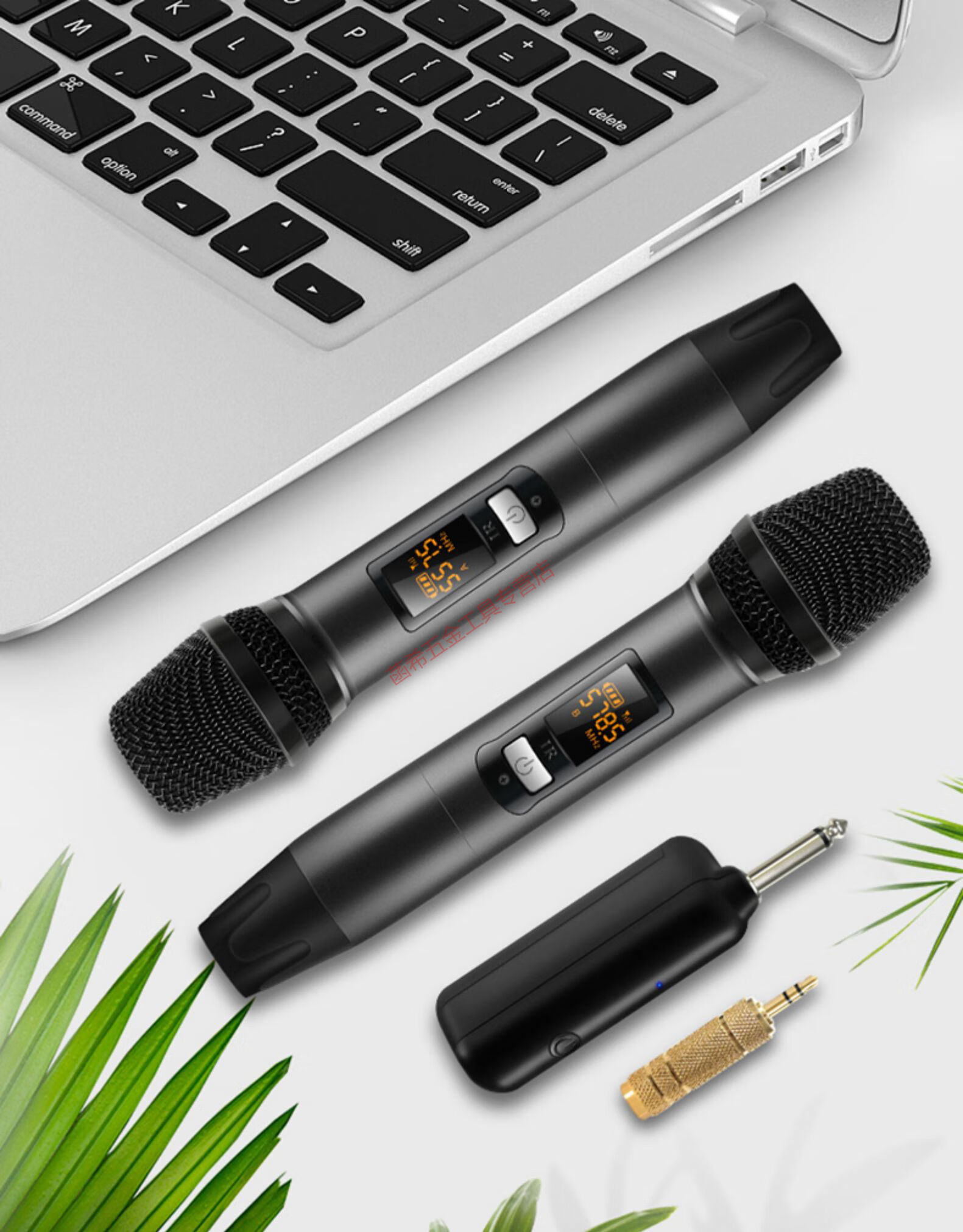 无线话筒一拖二全民k歌动圈麦克风接收器家用儿童卡拉ok唱歌舞台音响