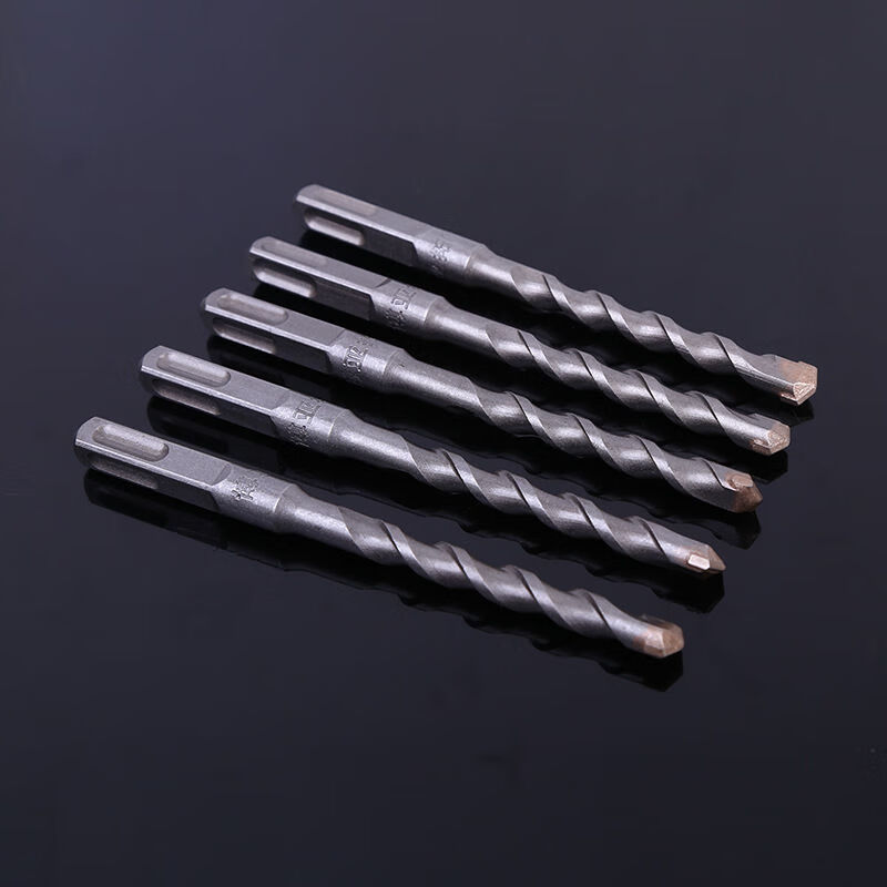 博亚拓电锤冲击钻头方柄四坑加长穿墙水泥混凝土电锤钻头打孔 圆柄两