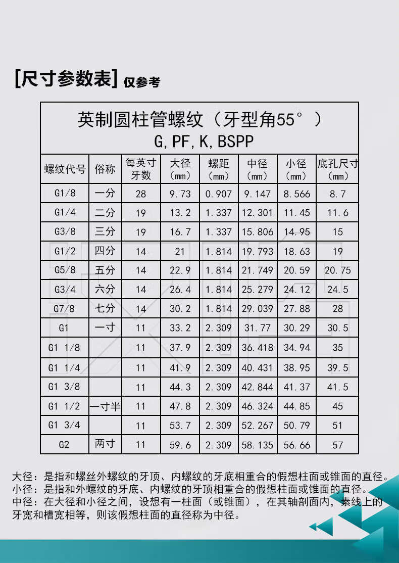 直槽管螺纹丝攻机用丝锥 g3/4 zg3/4 z3/4 pt3/4 npt3/4 g3/4--14