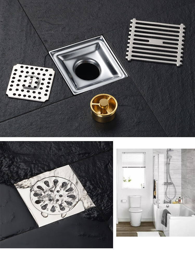 地漏防臭器堵口器加厚304不锈钢防臭浴室卫生间洗衣机地漏工程厕所