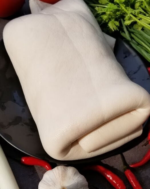 新鲜生水牛杂胶原蛋白真空包装8斤生牛皮