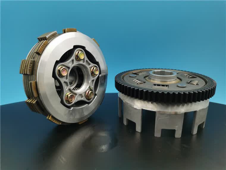 宗申隆鑫三轮车离合器总成小古175200250300重载加宽加硬6柱6片离合器