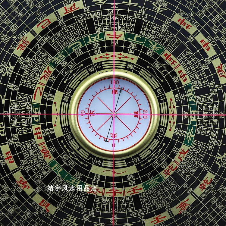 纯铜罗盘风水高精度老字号10寸39层专业36层综合盘配木盒8寸黄面配木