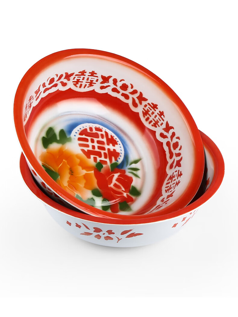 老式搪瓷盆结婚庆用品老式怀旧塘瓷家用铁洗脸盆泡脚洗衣服洗菜盆搪瓷