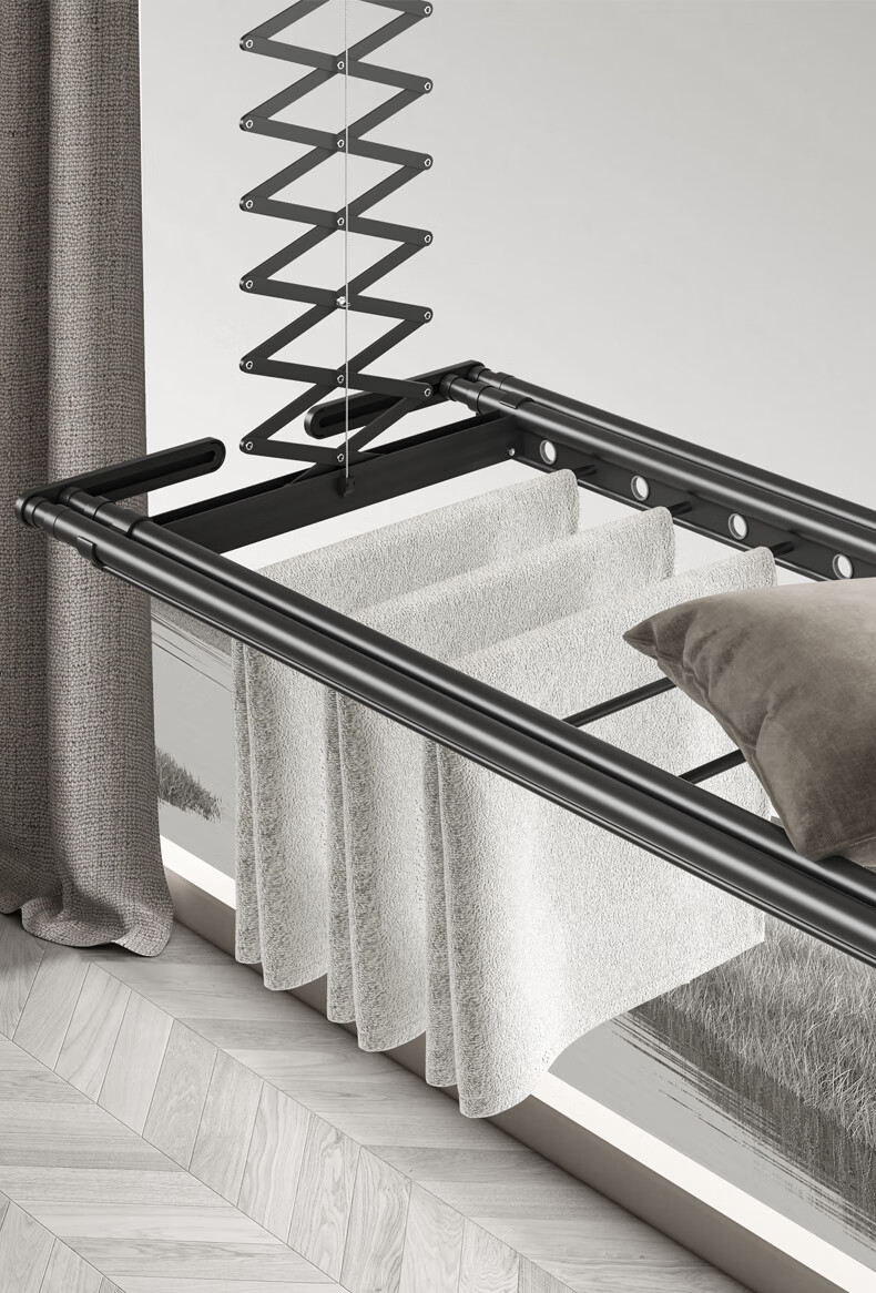 电动晾衣架_电动晾衣架遥控升降阳台智能烘干晒衣架家用凉自动晾衣杆