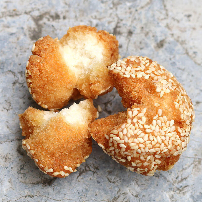 广西特产传统糕点开口笑零食开口枣芝麻球油炸零食小时怀旧小卖部 大