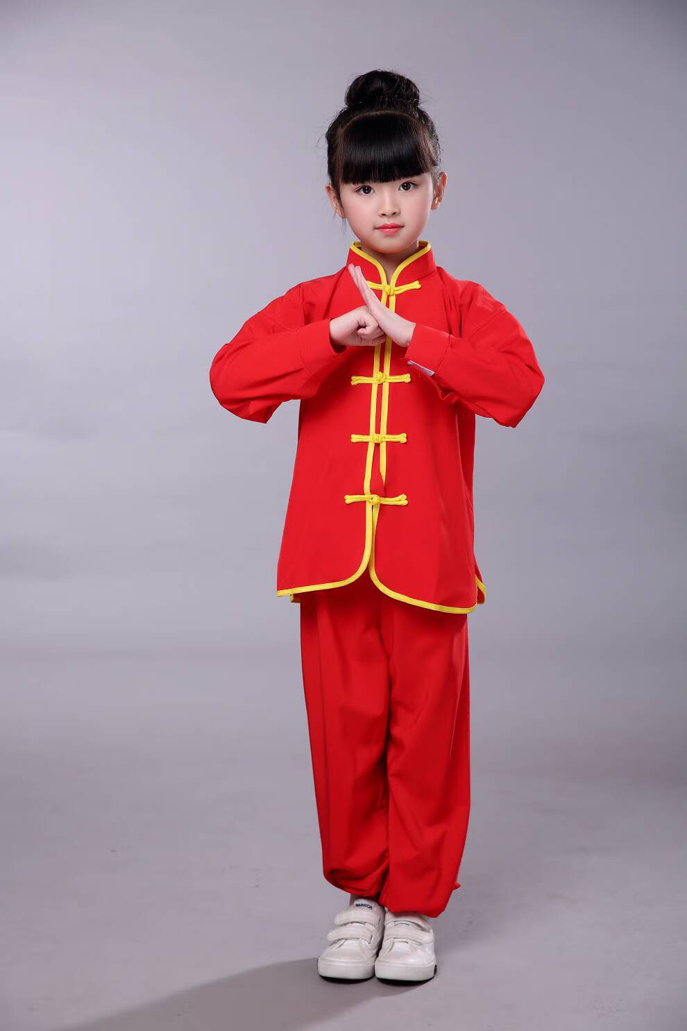 太极服儿童 儿童武术服装夏季短袖套装男童六一武术表演服演出服太极