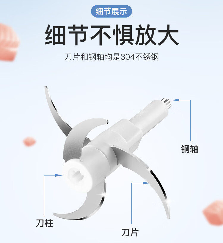 绞肉机配件绞肉机刀片通用刀头配件三的志高荣事达金正康佳汉佳欧斯3