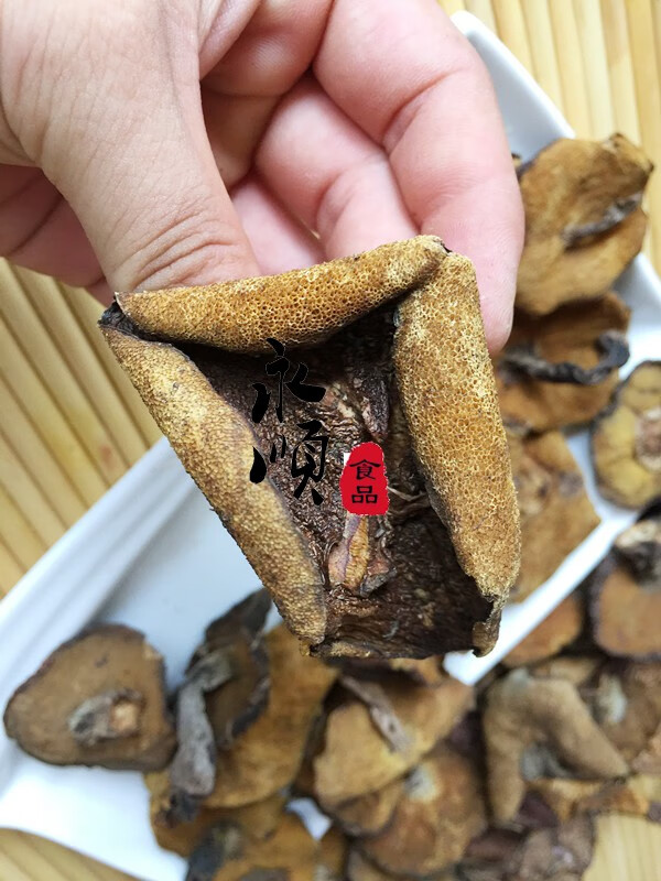 500g崂山菇崂山蘑菇小鸡炖蘑菇崂山松蘑松菇干崂山菇青岛特产【图片