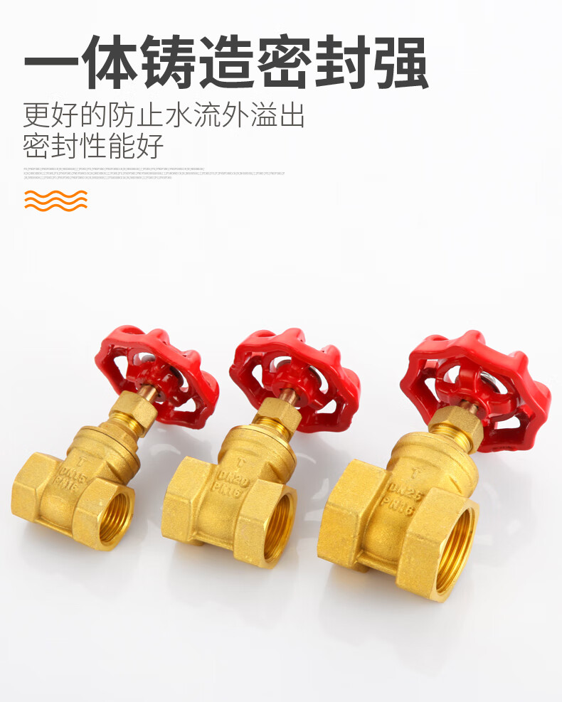 奢妃 家用自来水闸阀全铜4分6分1寸管道水表开关阀门dn152025表前总阀