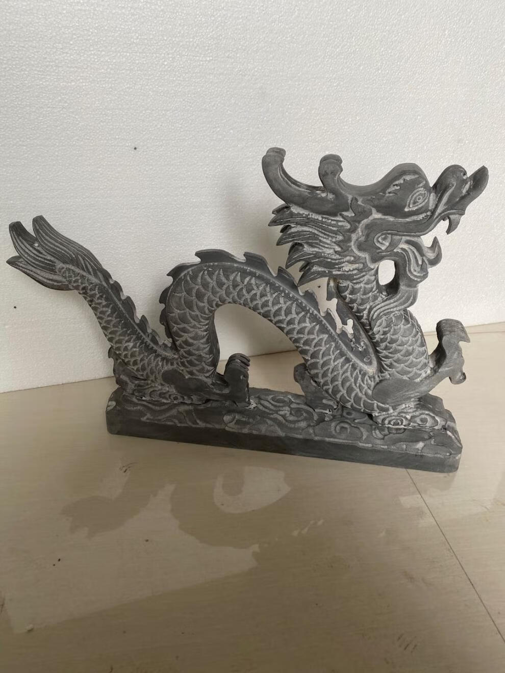 爱思顿青石龙石雕龙庭院摆件石龙风水生肖龙天然石头雕刻龙长26高22宽