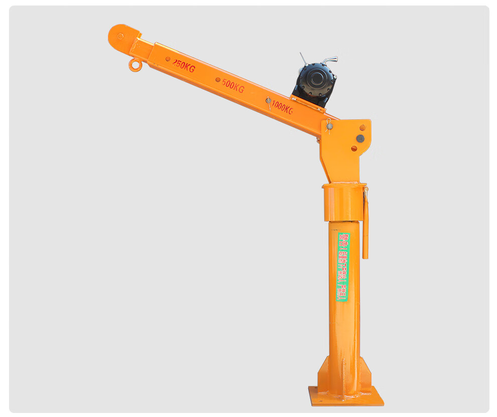 都格车载随车小吊机1吨12v24v重型电动葫芦提升货用液压悬臂升降1000