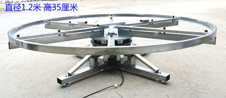 落地钢架转盘旋转台电动展示舞台转盘调速遥控静音旋转工业展台定制