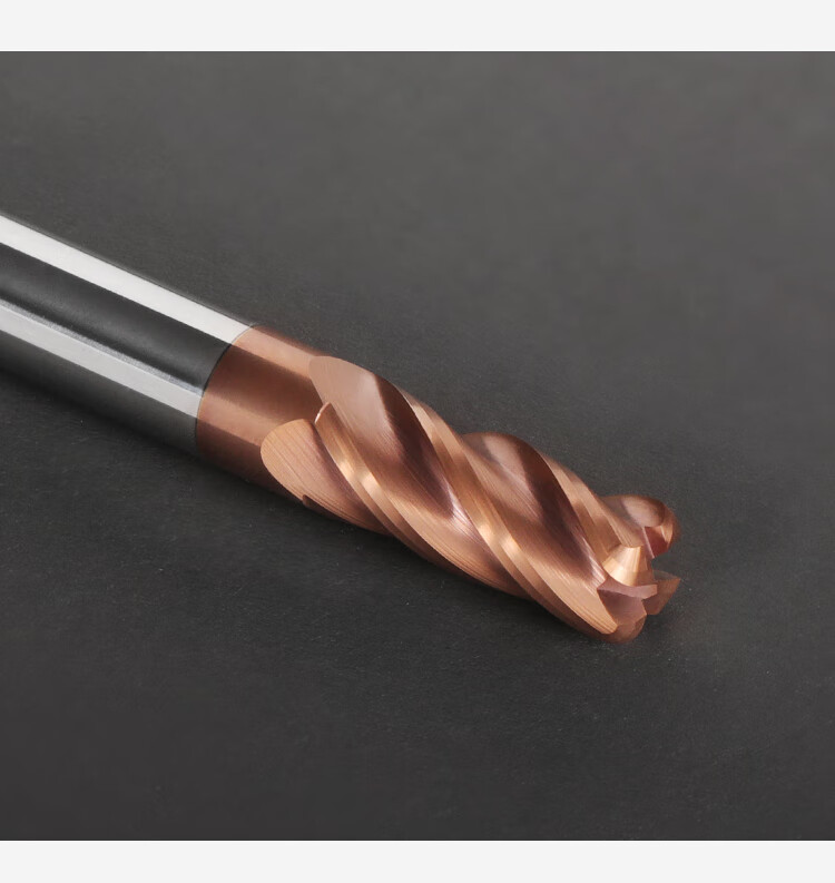 5直柄涂层d6r0.5圆鼻立铣刀 Φ10*r2*10d*75l