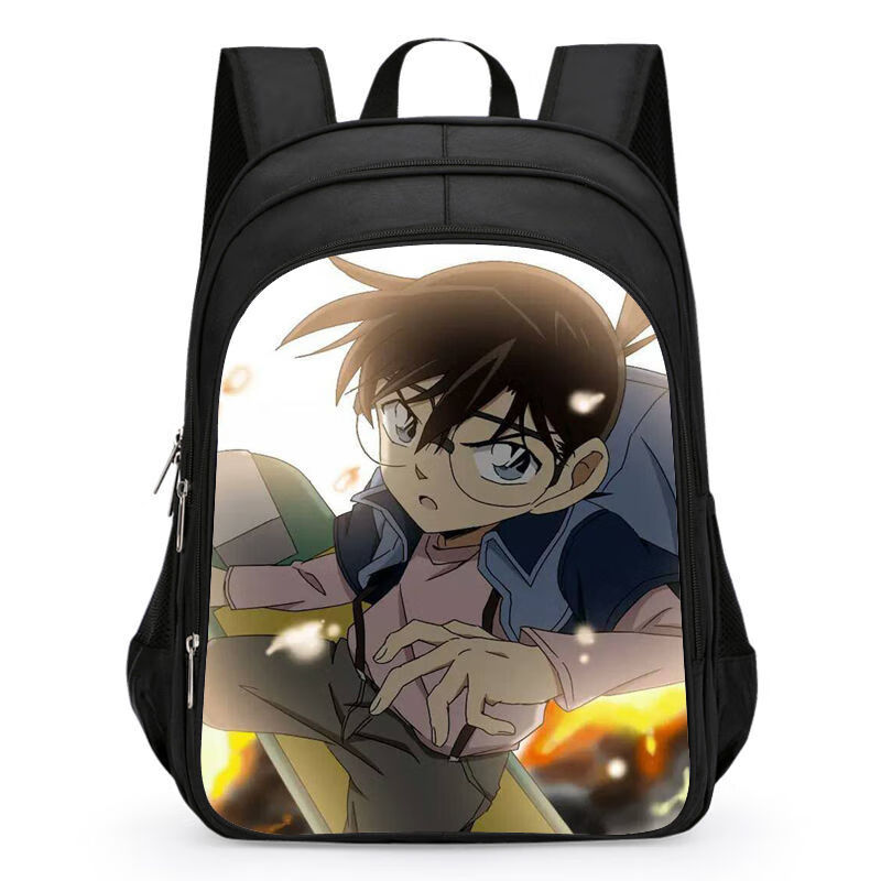 迪士尼名侦探柯南书包笔袋小学生14年怪盗基德男孩双肩包学前班动漫包