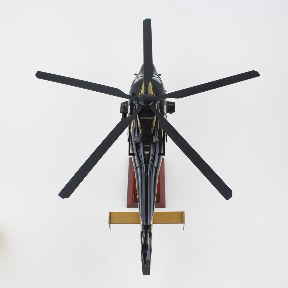 1/32空客h155直升机飞机模型仿真静态武装直升机军事航模成品仿真摆件