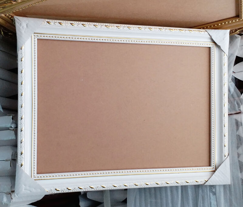 a3加大实木相框31x43放过塑后a3照片的画框镜框照片画框透明随恋 白色