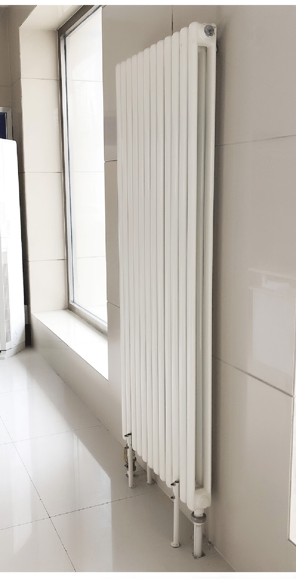 暖气片落地支架 暖气片家用地支架钢制散热器固定架底托薄墙用落地腿