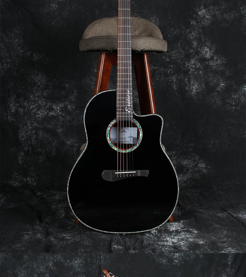 京选优品新手初学入门练习黄家驹41单板民谣吉他1869龟背电箱民谣木