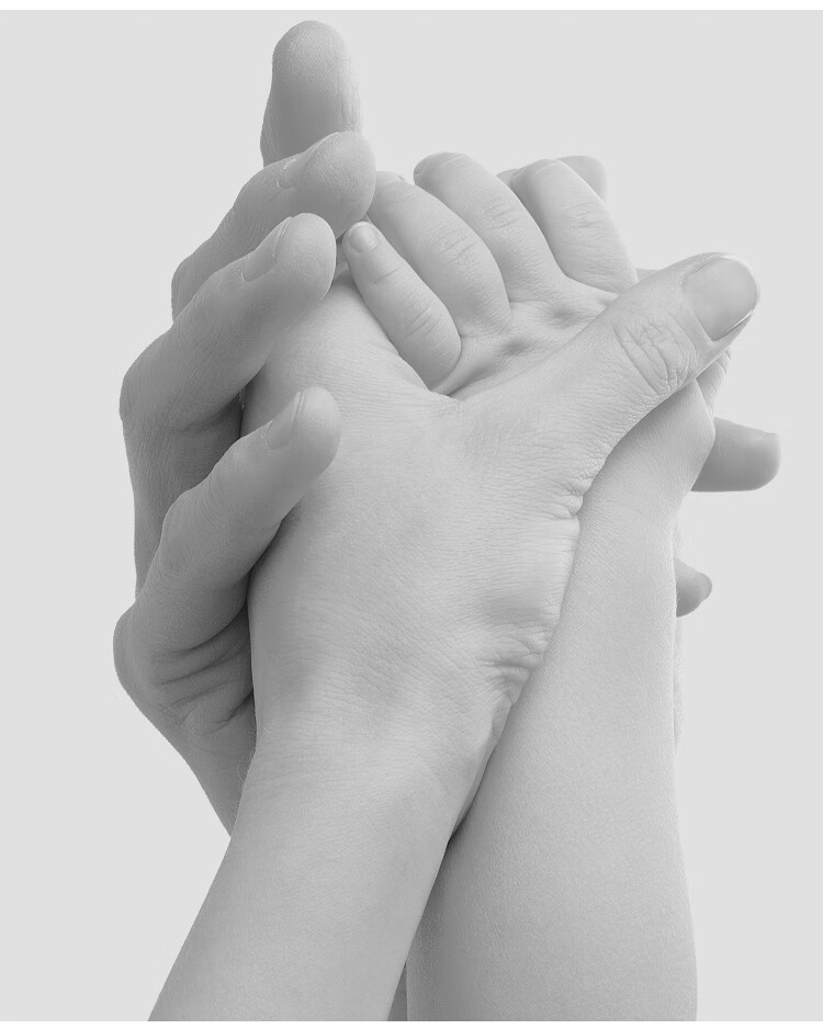 一家三口手模型diy抖音情侣手模石膏 手摸材料自制作模型粉克隆粉 合