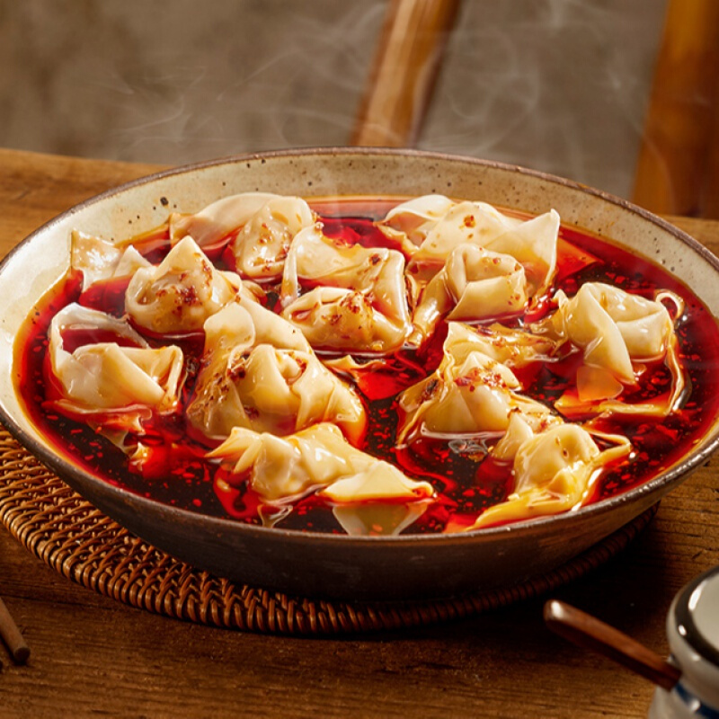 理象国红油抄手 四川老麻抄手 速食夜宵馄饨云吞理想速冻早餐早点 老