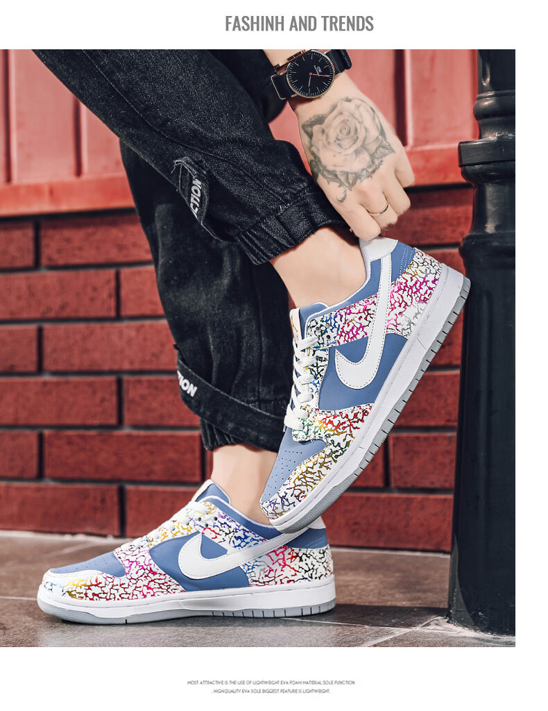 官方旗舰低帮旗du sb空军一号低帮休闲板鞋aj女鞋运动球鞋 北极狐 41