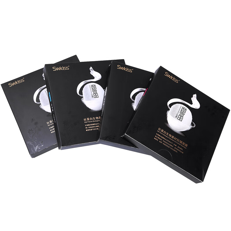 swkiss魔晶微整面膜生物蛋白紧致清洁补水干膜 靓肤型一盒五贴【图片