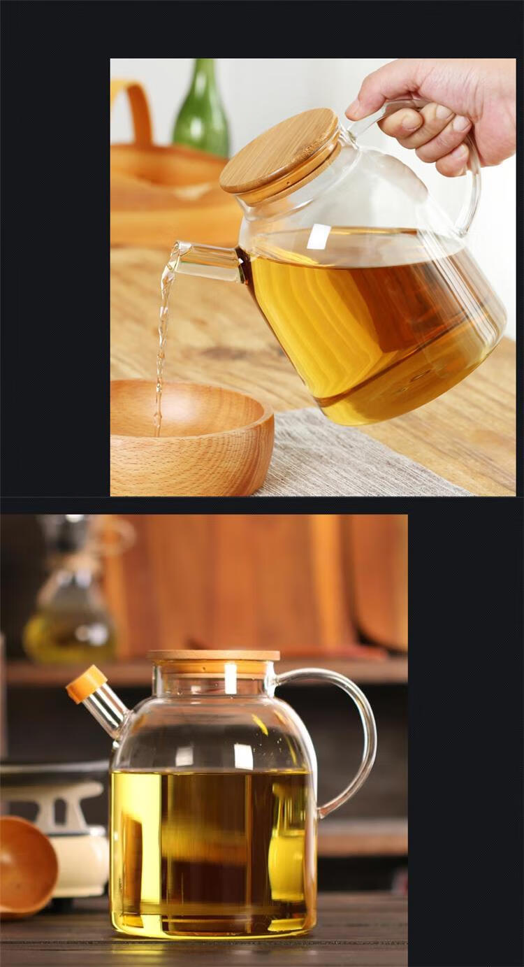 玻璃油壸大号超大容量厨房用品油壶日式防漏大油瓶家用食用油罐蜂18升