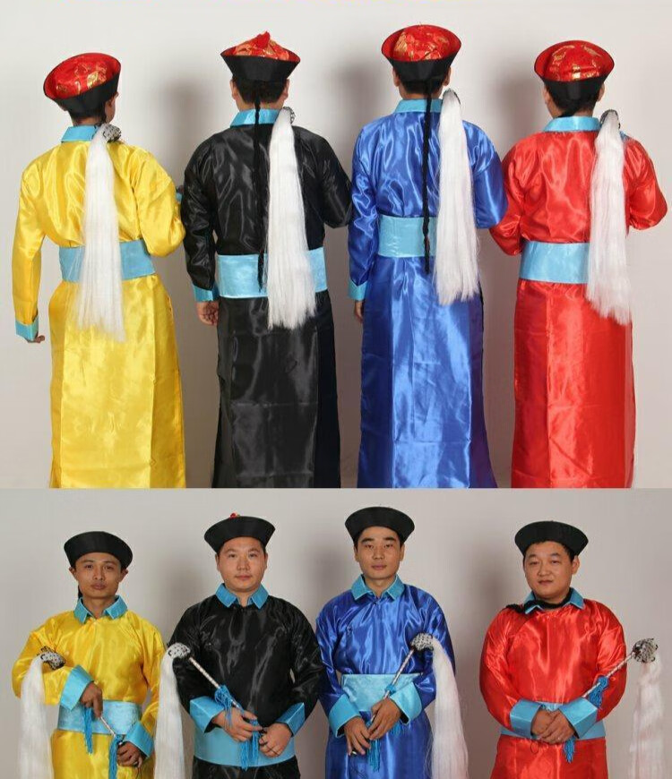 宫殿衣服清朝服装御前侍卫官兵服御林清兵古装衙役带刀护卫影视服黄